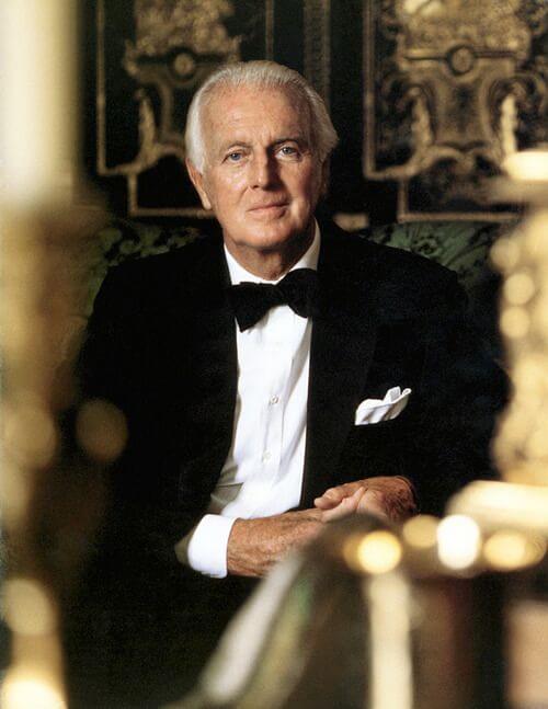 French couturier Hubert de Givenchy 